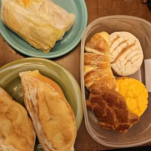 a variety of pastries