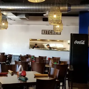 the interior of the restaurant