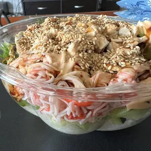 Snack bowl with seaweed