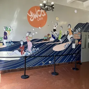 Fun wall in the lobby area