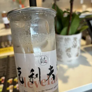 Brown sugar bubble tea 25% sweetness