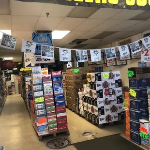 the inside of a store