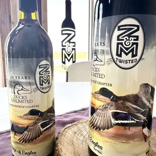 Donated custom label for Ducks Unlimited