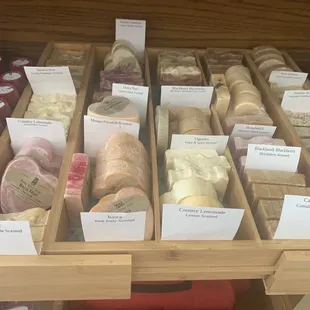 Soaps made out of the wine