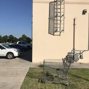 Lazy owners won&apos;t return their Walmart cart.  This is a daily occurrence.  No pride!!!