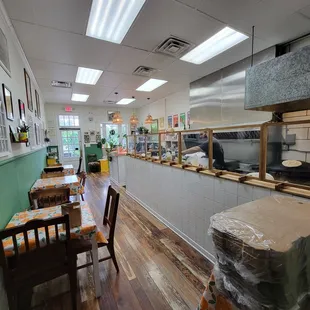 View from the back of the restaurant.