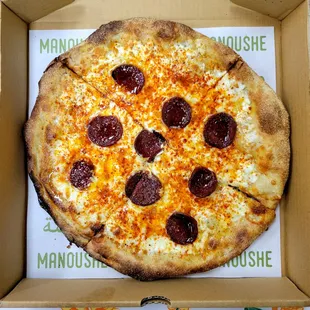 Hot Halabi Honey Manoushe