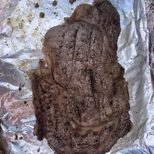 Medium rare ribeye