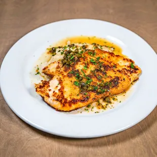 Chicken Piccata with garlic mashed potatoes