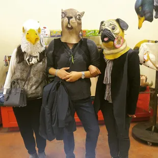 Was fun scaring each other with the mask.