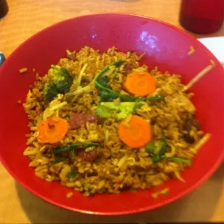Chinese Sausage Curry Fried Rice