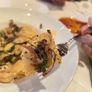 Shrimp ravioli