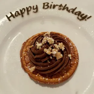 Birthday budino.