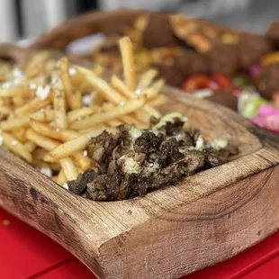 Greek Fries with Shawarma!