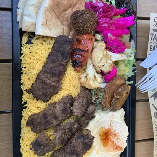 Kafta Kabab Plate