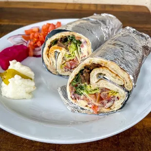 Beef Shawarma Pita wrap
