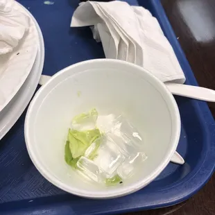 Salad on ice?