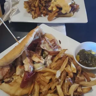 Jacked Up burger &amp; Sweet and Spicy Chicken Melt