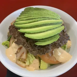 #54 Avocado Burger Bowl