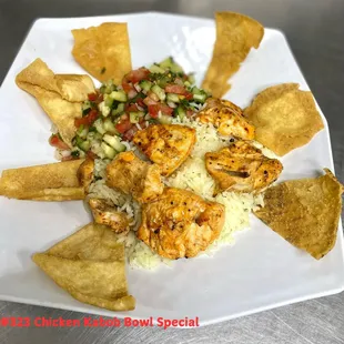 Chicken Breast Kabob Plate