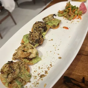 Shrimp Tostada Bites