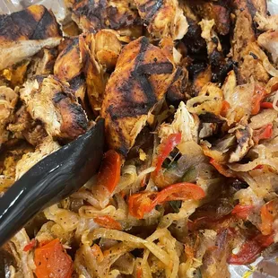 Chicken fajitas
