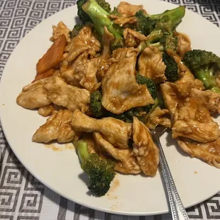 Chicken and broccoli