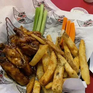 Korean wings &amp; fries