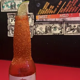 a bottle of corona extra