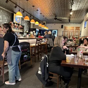 Inside - bar and tables