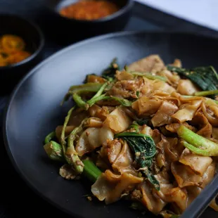 Pad C Ew: Flat Noodle With Gailan ( Chinese Broccoli )