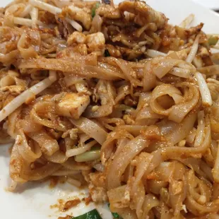 The best pad thai ever! Perfect balance of savory and not overly sweet.