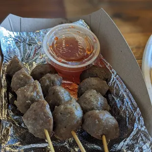Meatball Skewers