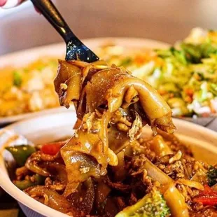 Drunken noodles- pad kee Mao