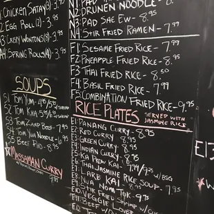 They aren't on the web so here's their menu!