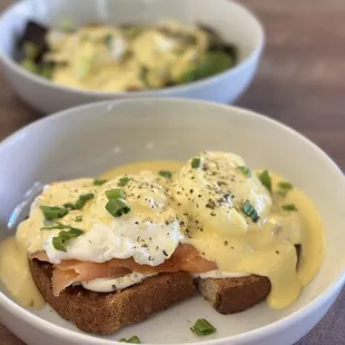 Salmon Dill Egg Benedict