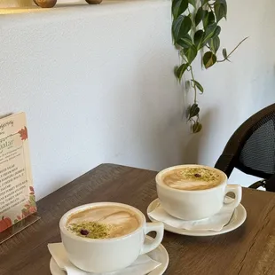Pistachio Lattes