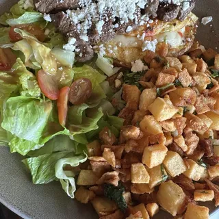 Steak and Red Sauce Omelette
