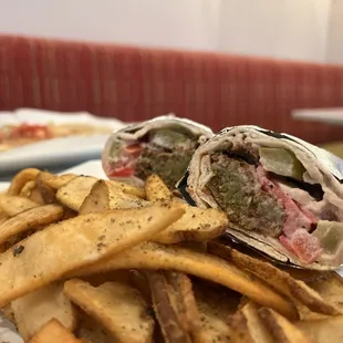 Falafel Wrap Fries