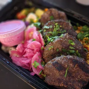 Lamb &amp; Beef Kabob Rice Bowl