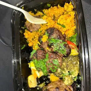 Lamb &amp; Beef Kabob Rice Bowl