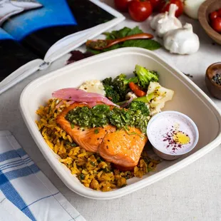 Grilled Salmon Wrapped
