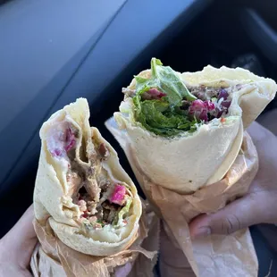 Mix Shawarma Pita Lamb Shawarma Pita