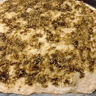 Fresh mankesh saj of different varieties including zaater/cheese/spinchWcheese