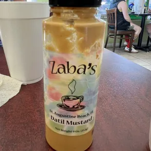 Zaba's special recipe datil mustard
