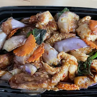 Eggplant chicken