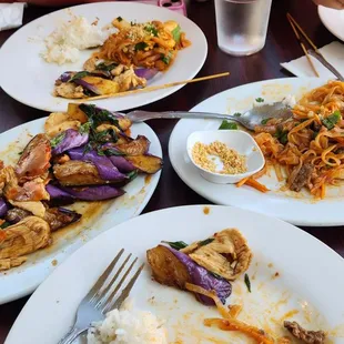 Pad thai, Eggplant with chicken