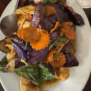 Egg plant and chicken
