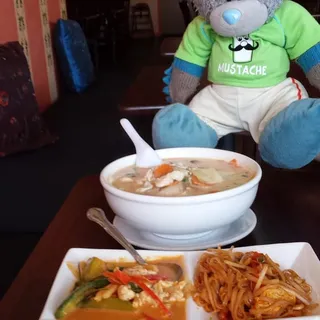 Coconut Milk Noodle Soup Lunch