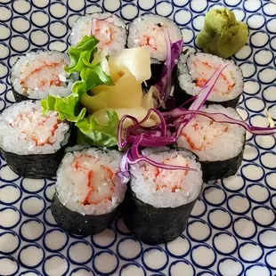 Crab roll.